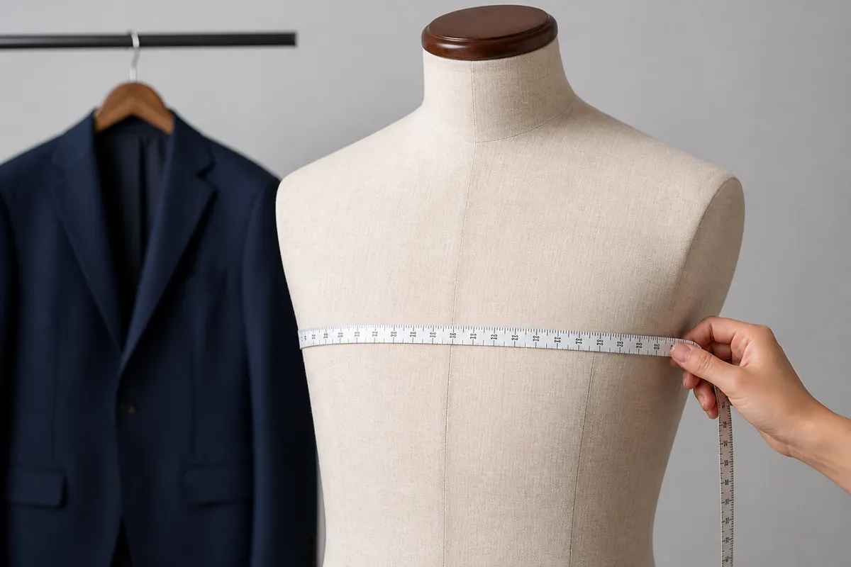 How to measure for a blazer chest or bust with a soft measuring tape